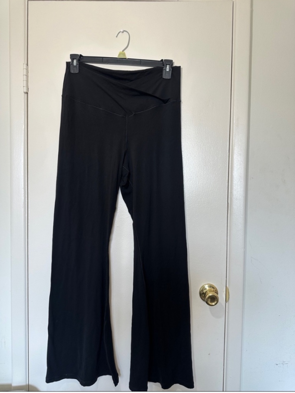 Offline by Aerie Black Fold-Over Waist Flare pants